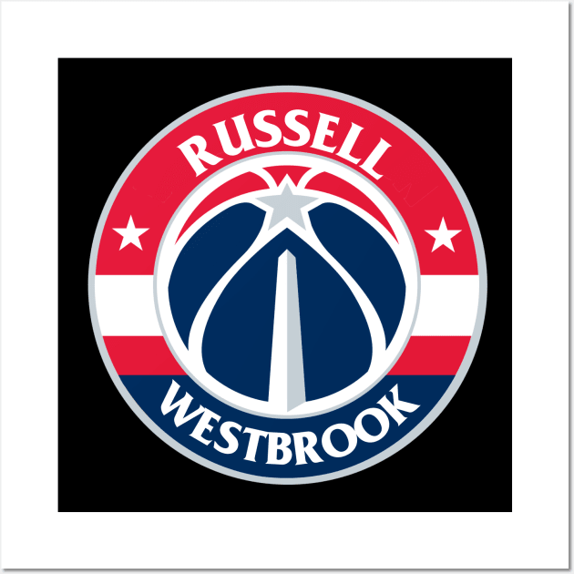 Russell Westbrook 0 Washington Wizards Wall Art by IronLung Designs